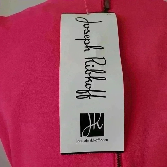 Joseph Ribkoff New with  tags hot pink and black midi dress size 8 - Picture 7 of 16